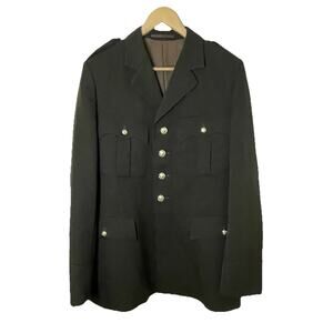 VTG Royal Netherlands Army Jacket - 1987 JE MAINTIENDRAI Wool Khaki Green Men 38